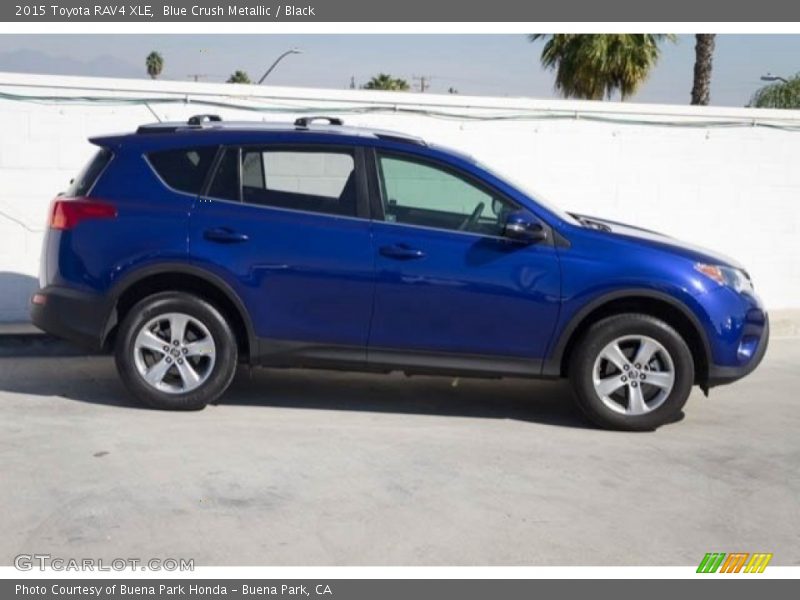 Blue Crush Metallic / Black 2015 Toyota RAV4 XLE