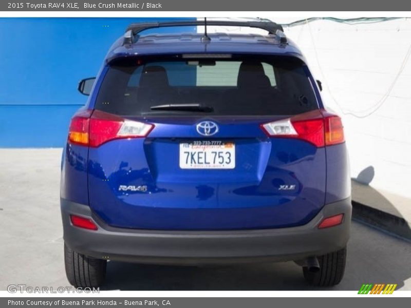 Blue Crush Metallic / Black 2015 Toyota RAV4 XLE