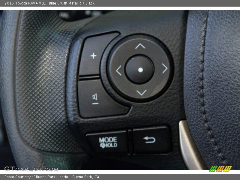 Blue Crush Metallic / Black 2015 Toyota RAV4 XLE