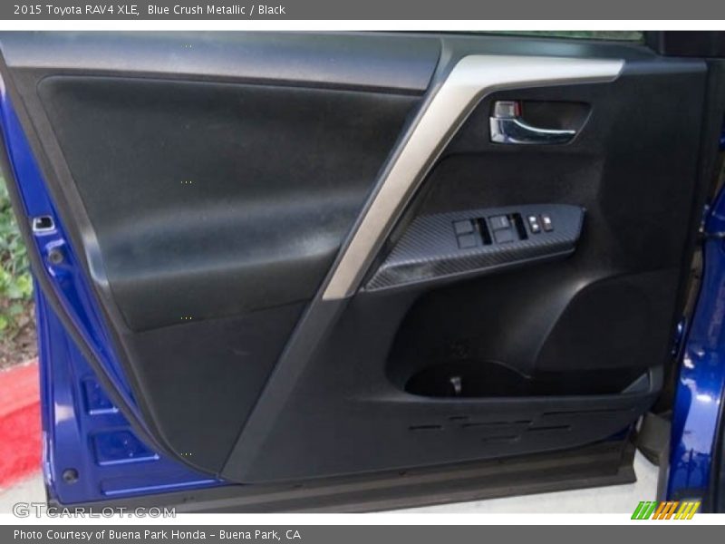 Blue Crush Metallic / Black 2015 Toyota RAV4 XLE