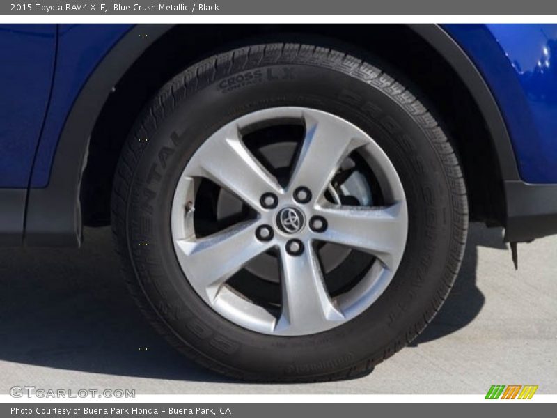 Blue Crush Metallic / Black 2015 Toyota RAV4 XLE