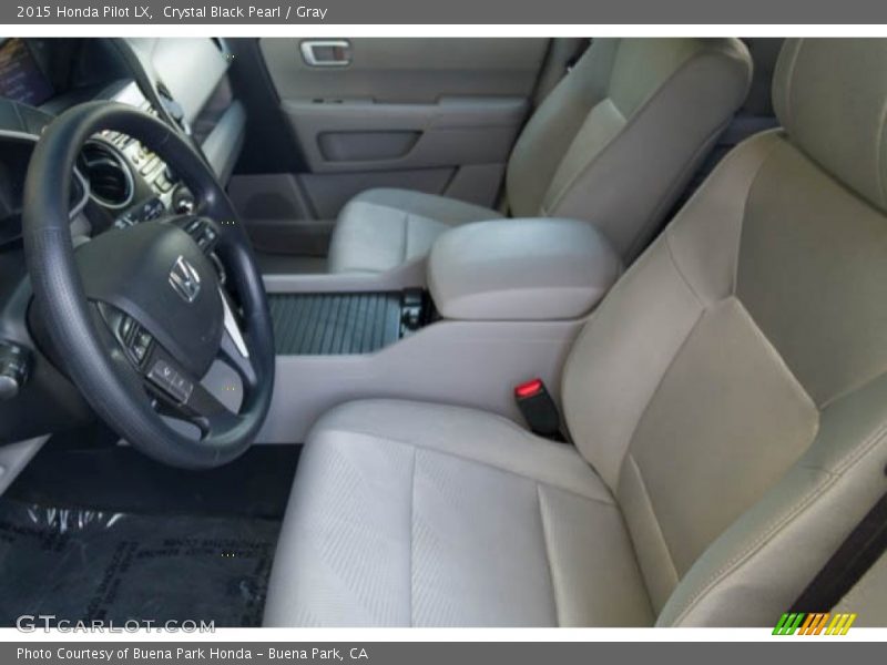 Crystal Black Pearl / Gray 2015 Honda Pilot LX