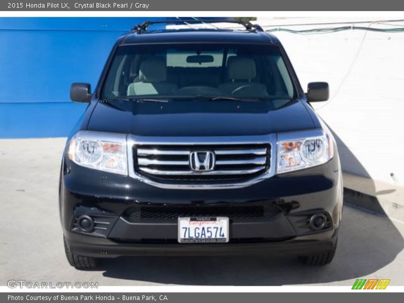 Crystal Black Pearl / Gray 2015 Honda Pilot LX
