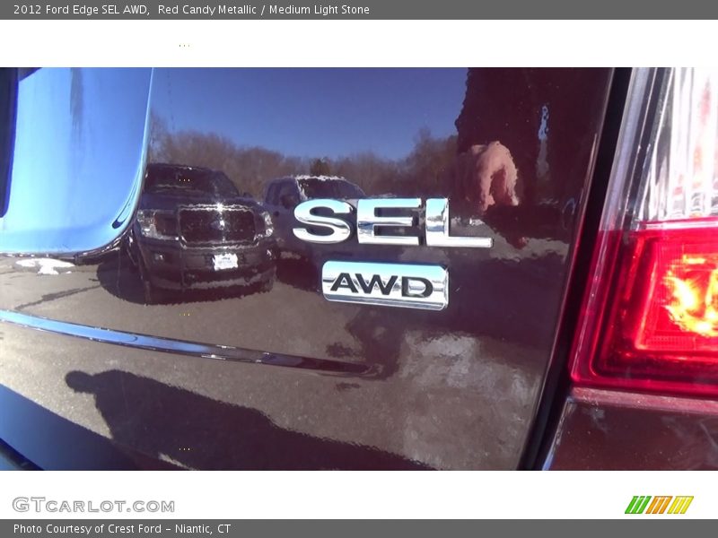 Red Candy Metallic / Medium Light Stone 2012 Ford Edge SEL AWD