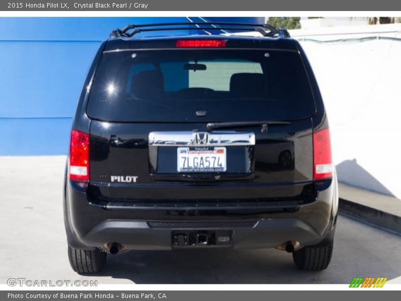 Crystal Black Pearl / Gray 2015 Honda Pilot LX