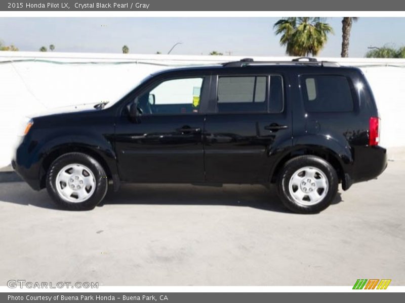 Crystal Black Pearl / Gray 2015 Honda Pilot LX