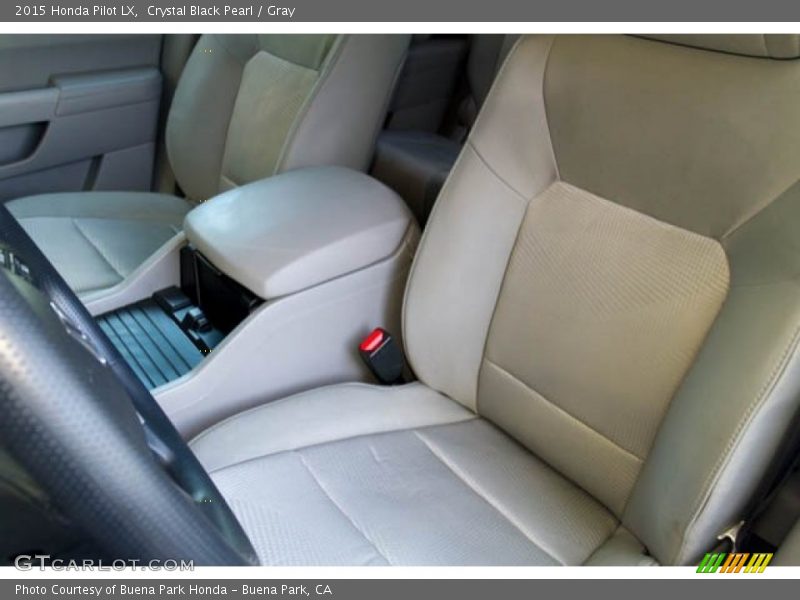 Crystal Black Pearl / Gray 2015 Honda Pilot LX