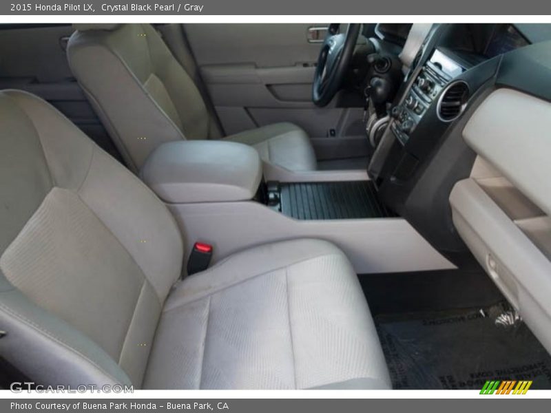 Crystal Black Pearl / Gray 2015 Honda Pilot LX