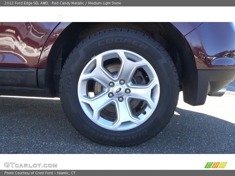 Red Candy Metallic / Medium Light Stone 2012 Ford Edge SEL AWD