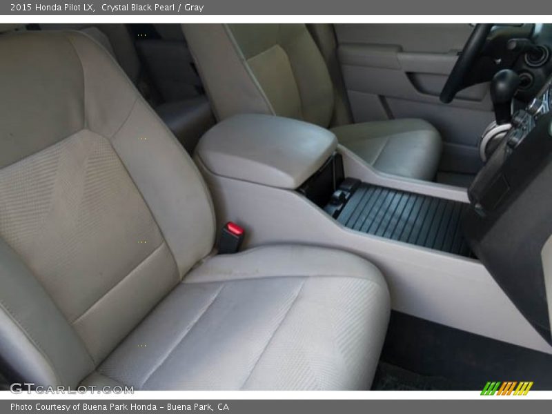 Crystal Black Pearl / Gray 2015 Honda Pilot LX