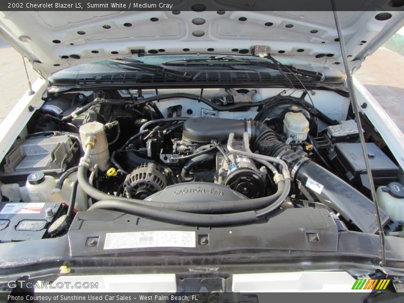 Summit White / Medium Gray 2002 Chevrolet Blazer LS