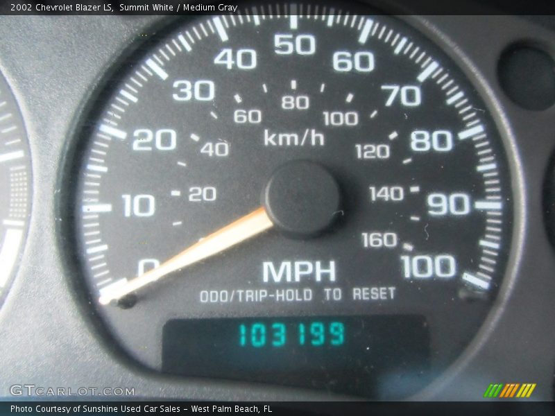 Summit White / Medium Gray 2002 Chevrolet Blazer LS