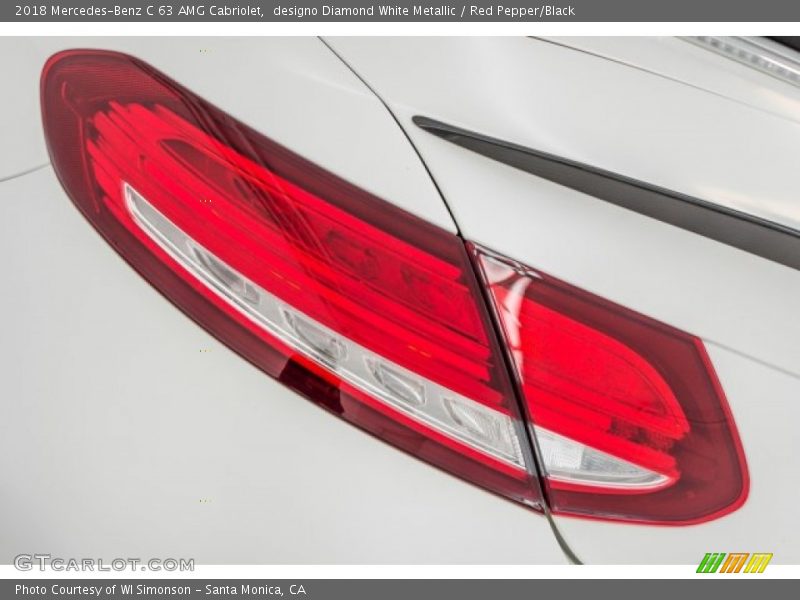 designo Diamond White Metallic / Red Pepper/Black 2018 Mercedes-Benz C 63 AMG Cabriolet