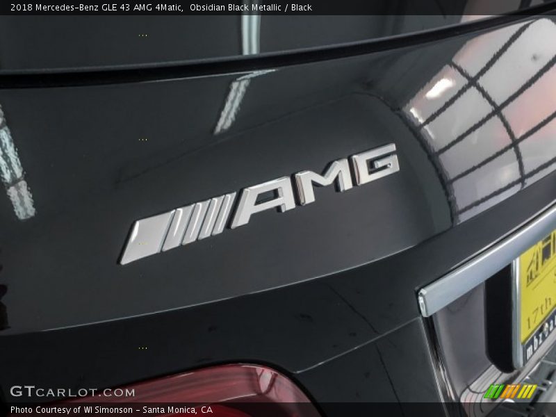 Obsidian Black Metallic / Black 2018 Mercedes-Benz GLE 43 AMG 4Matic