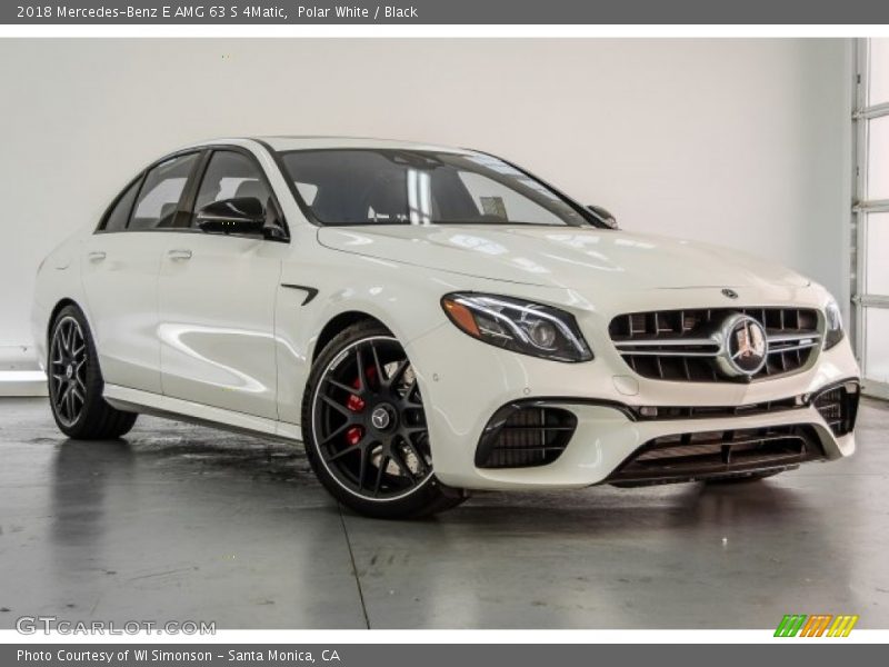 Polar White / Black 2018 Mercedes-Benz E AMG 63 S 4Matic