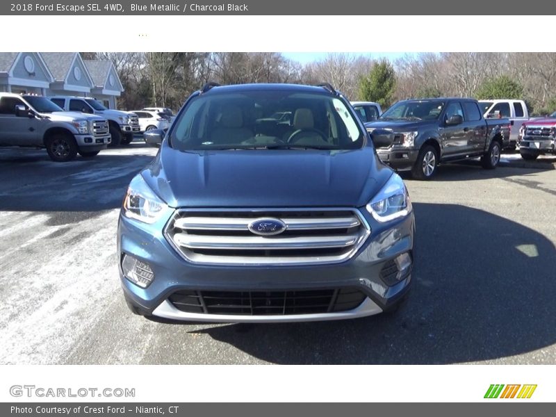 Blue Metallic / Charcoal Black 2018 Ford Escape SEL 4WD