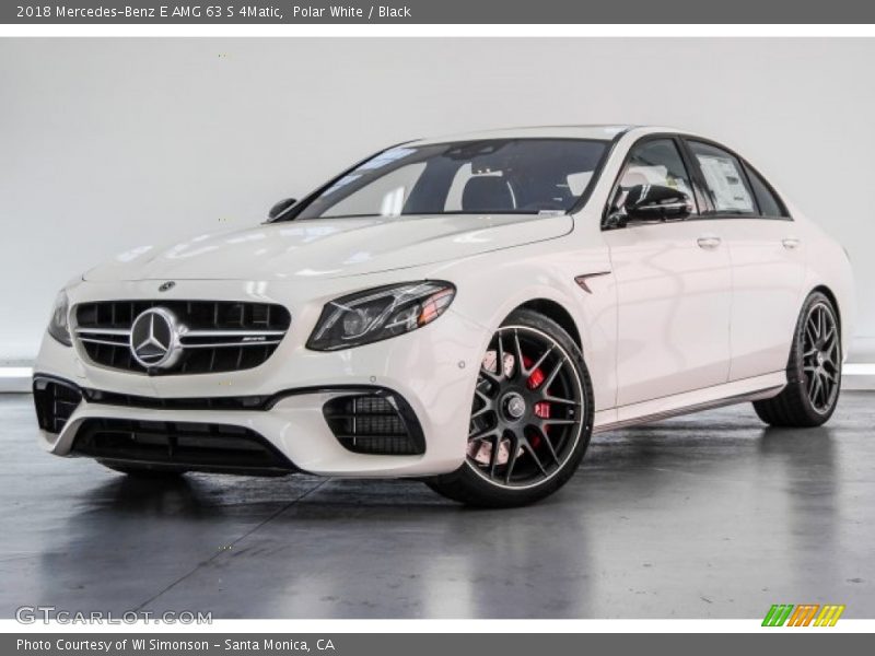 Polar White / Black 2018 Mercedes-Benz E AMG 63 S 4Matic