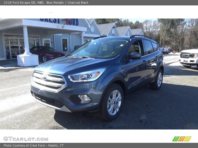 Blue Metallic / Charcoal Black 2018 Ford Escape SEL 4WD