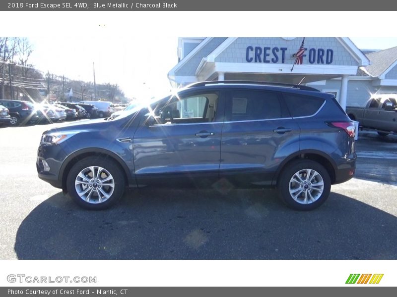 Blue Metallic / Charcoal Black 2018 Ford Escape SEL 4WD