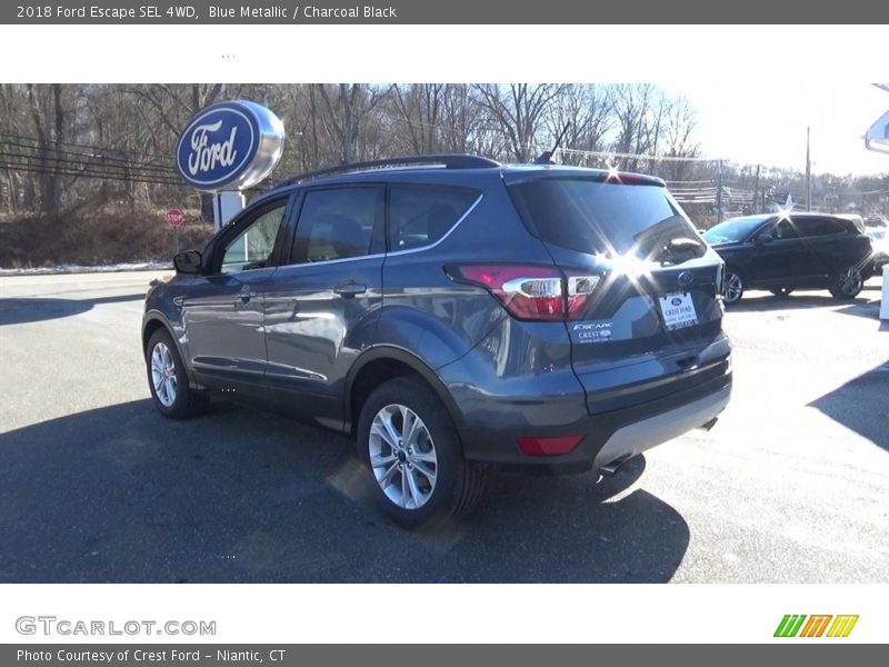 Blue Metallic / Charcoal Black 2018 Ford Escape SEL 4WD