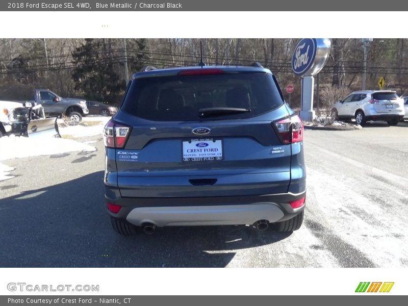Blue Metallic / Charcoal Black 2018 Ford Escape SEL 4WD