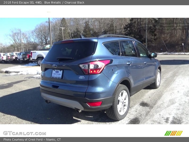 Blue Metallic / Charcoal Black 2018 Ford Escape SEL 4WD