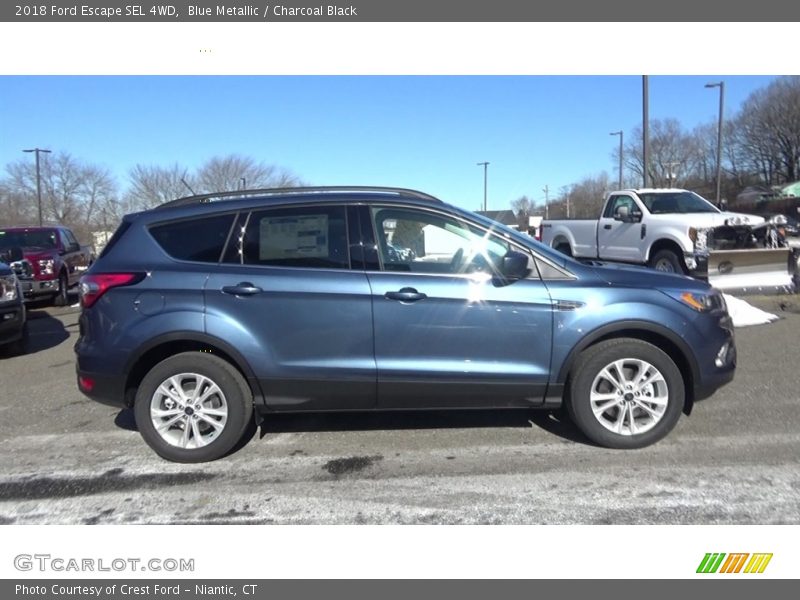 Blue Metallic / Charcoal Black 2018 Ford Escape SEL 4WD