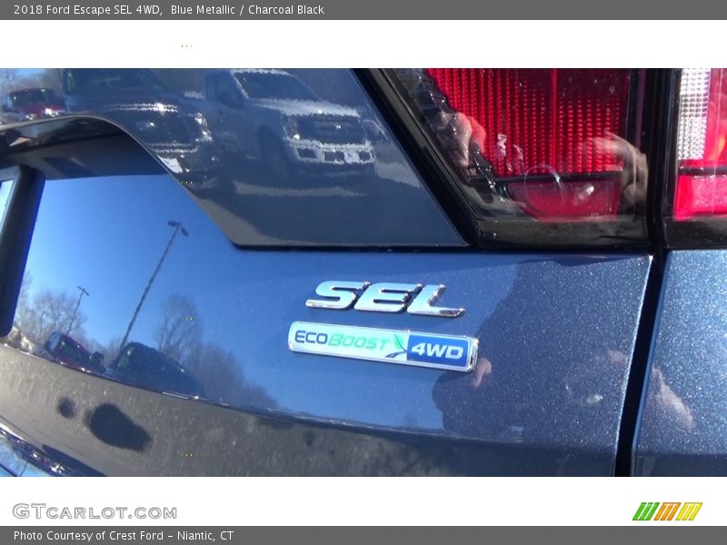 Blue Metallic / Charcoal Black 2018 Ford Escape SEL 4WD