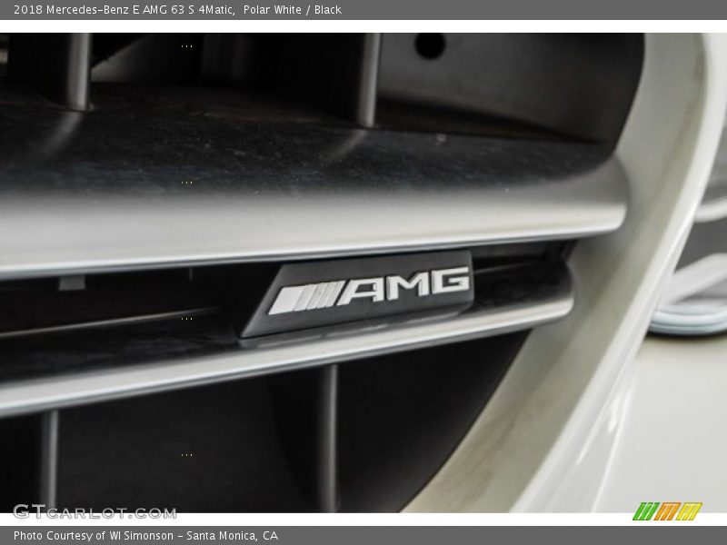 Polar White / Black 2018 Mercedes-Benz E AMG 63 S 4Matic