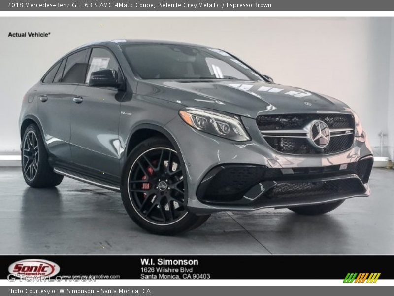 Selenite Grey Metallic / Espresso Brown 2018 Mercedes-Benz GLE 63 S AMG 4Matic Coupe