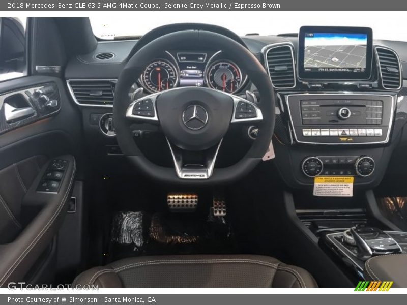 Selenite Grey Metallic / Espresso Brown 2018 Mercedes-Benz GLE 63 S AMG 4Matic Coupe