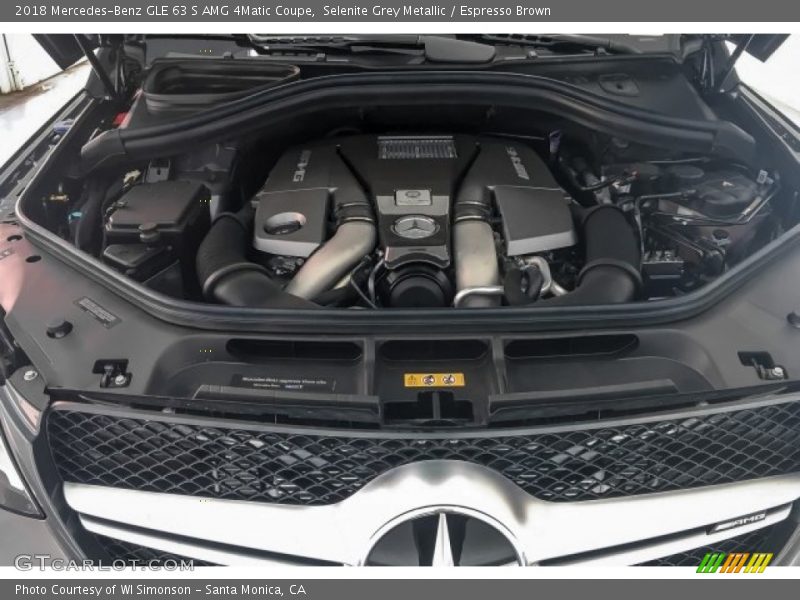 Selenite Grey Metallic / Espresso Brown 2018 Mercedes-Benz GLE 63 S AMG 4Matic Coupe