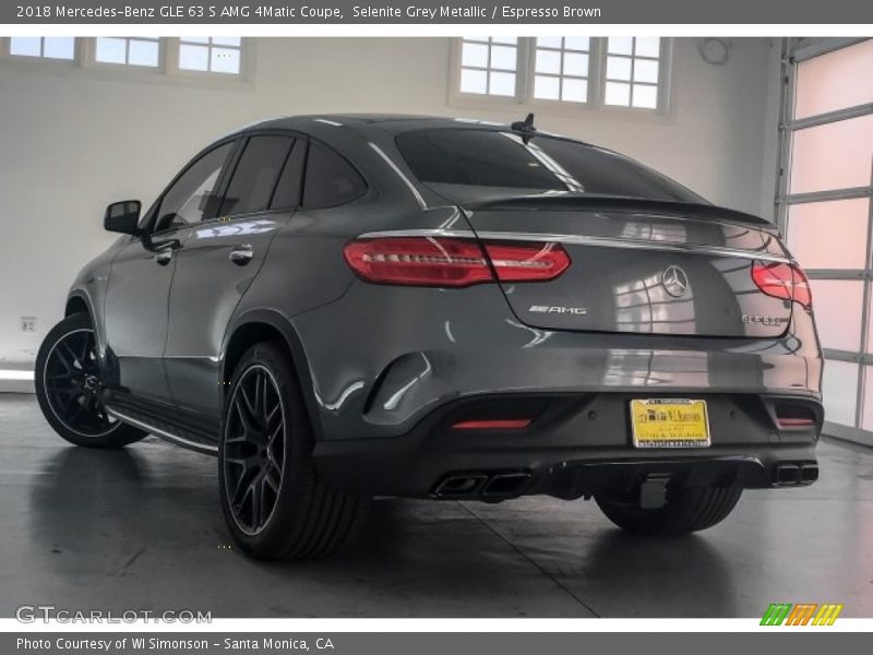 Selenite Grey Metallic / Espresso Brown 2018 Mercedes-Benz GLE 63 S AMG 4Matic Coupe