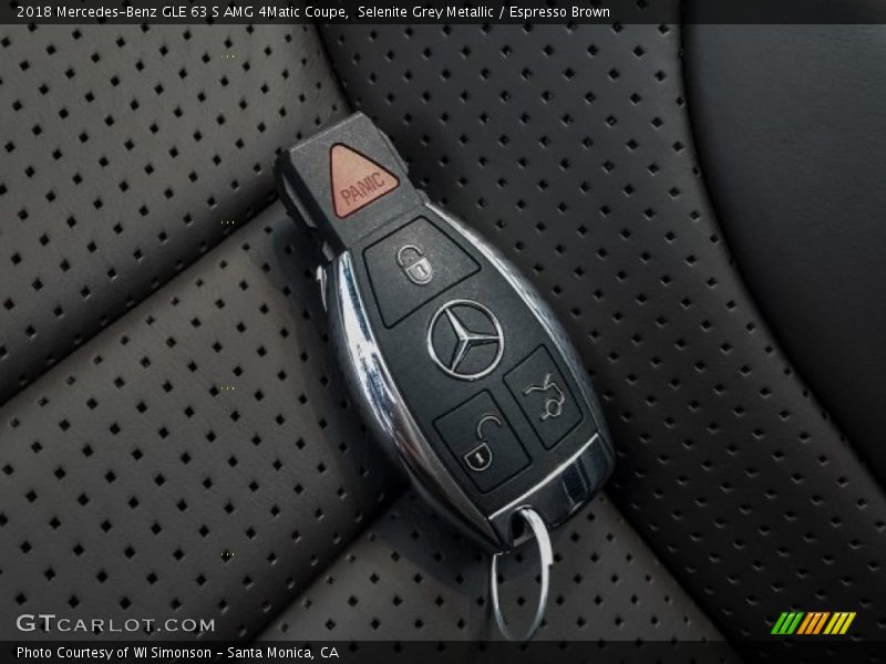 Selenite Grey Metallic / Espresso Brown 2018 Mercedes-Benz GLE 63 S AMG 4Matic Coupe