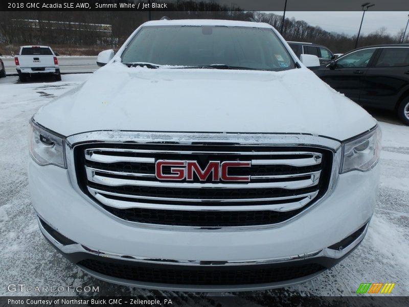 Summit White / Jet Black 2018 GMC Acadia SLE AWD