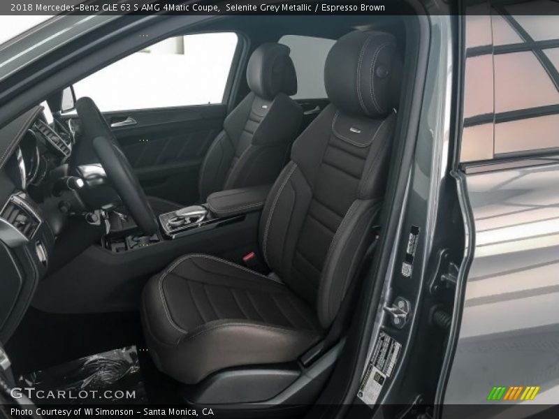 Selenite Grey Metallic / Espresso Brown 2018 Mercedes-Benz GLE 63 S AMG 4Matic Coupe