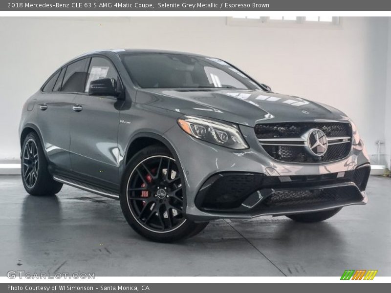 Selenite Grey Metallic / Espresso Brown 2018 Mercedes-Benz GLE 63 S AMG 4Matic Coupe