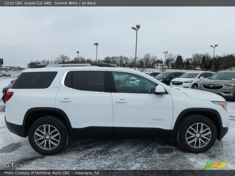 Summit White / Jet Black 2018 GMC Acadia SLE AWD
