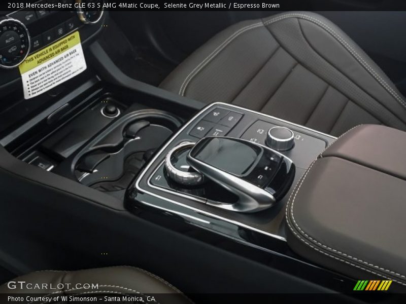 Selenite Grey Metallic / Espresso Brown 2018 Mercedes-Benz GLE 63 S AMG 4Matic Coupe