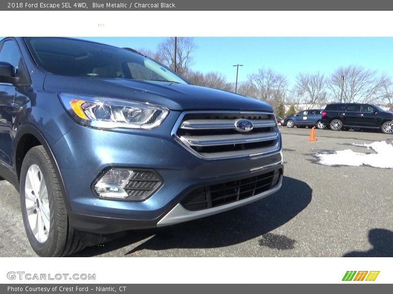 Blue Metallic / Charcoal Black 2018 Ford Escape SEL 4WD