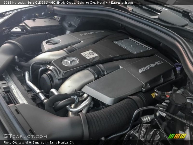 Selenite Grey Metallic / Espresso Brown 2018 Mercedes-Benz GLE 63 S AMG 4Matic Coupe