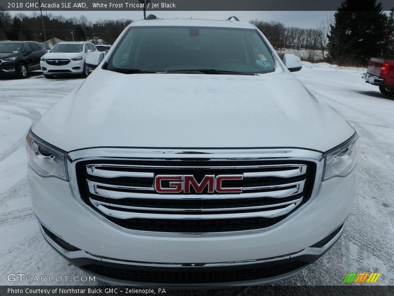 White Frost Tricoat / Jet Black 2018 GMC Acadia SLE AWD