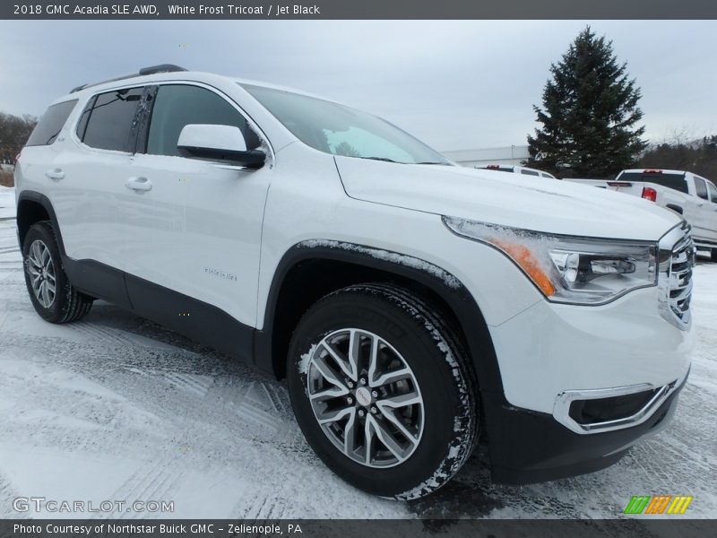 White Frost Tricoat / Jet Black 2018 GMC Acadia SLE AWD