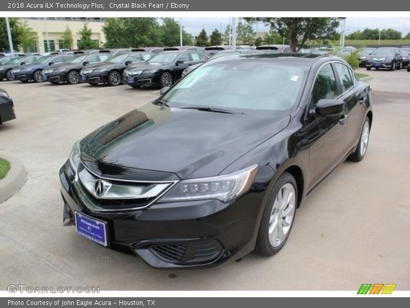 Crystal Black Pearl / Ebony 2018 Acura ILX Technology Plus