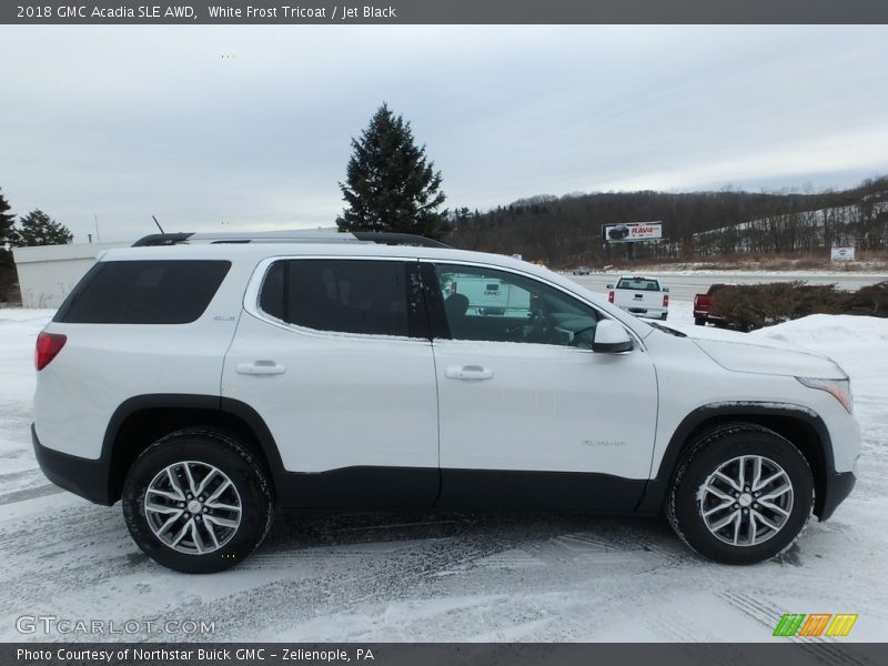 White Frost Tricoat / Jet Black 2018 GMC Acadia SLE AWD