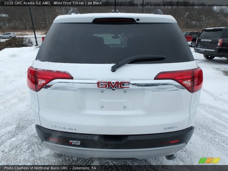 White Frost Tricoat / Jet Black 2018 GMC Acadia SLE AWD