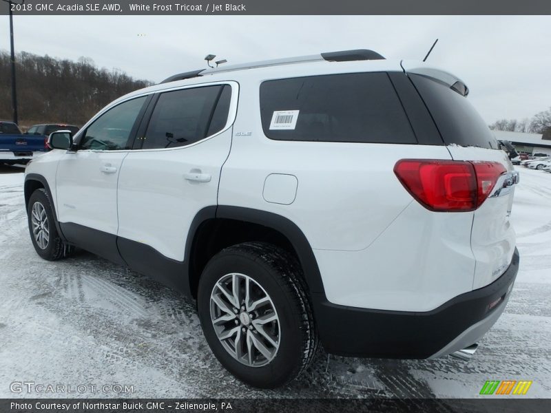 White Frost Tricoat / Jet Black 2018 GMC Acadia SLE AWD