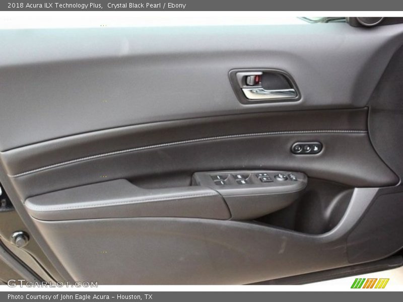 Crystal Black Pearl / Ebony 2018 Acura ILX Technology Plus