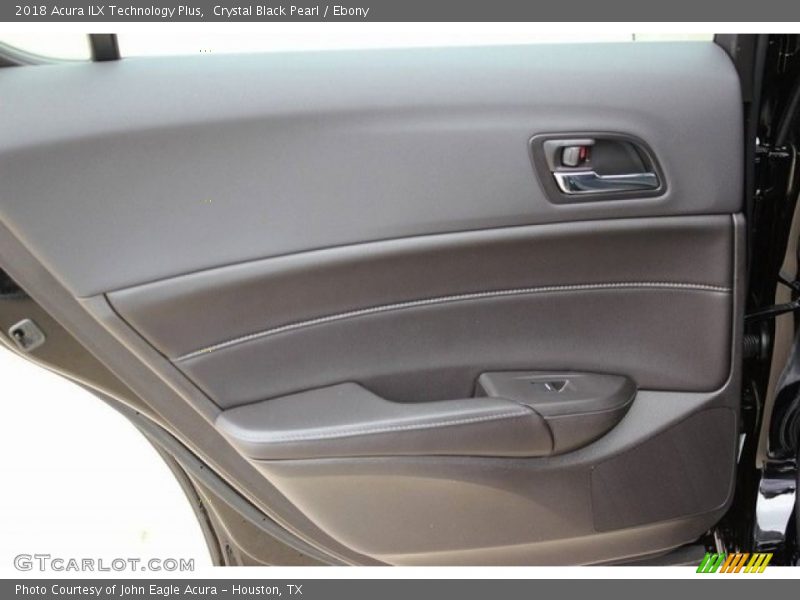 Crystal Black Pearl / Ebony 2018 Acura ILX Technology Plus