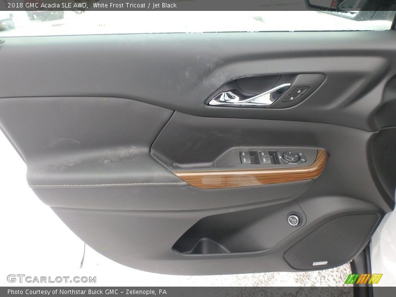 White Frost Tricoat / Jet Black 2018 GMC Acadia SLE AWD